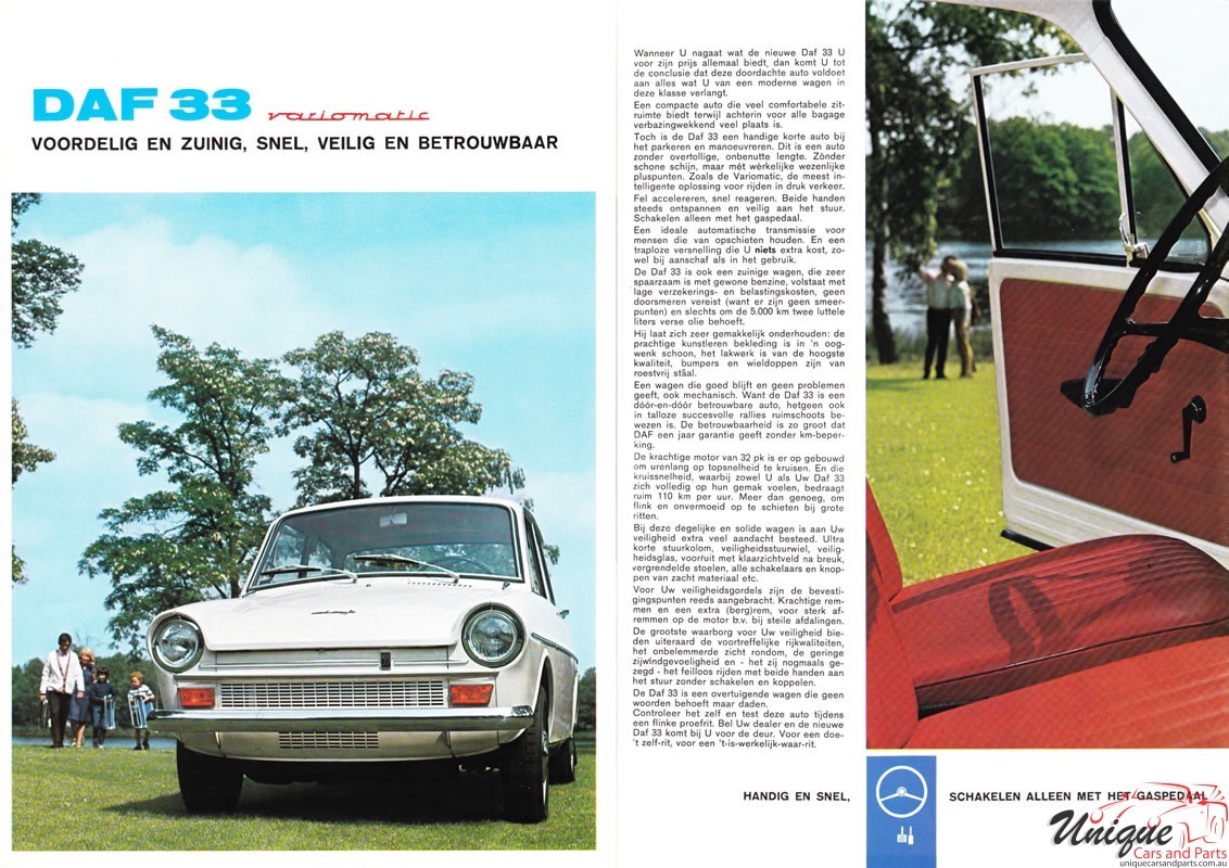 1967 DAF 33 Brochure Page 1